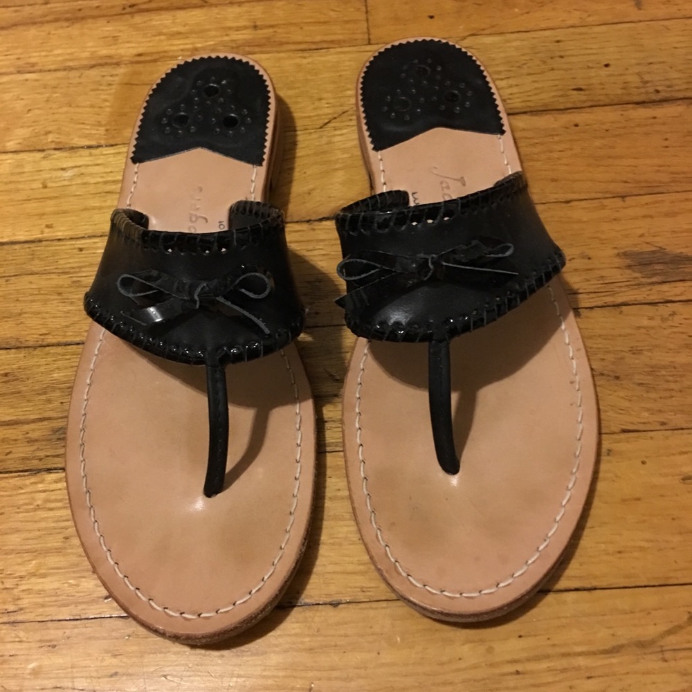 Jack Rogers Sandal with Black Bow